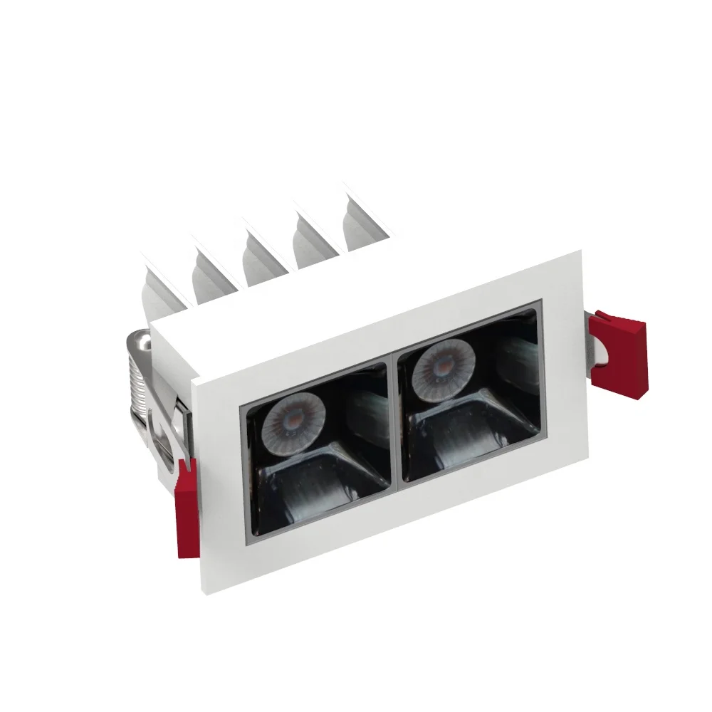 3W 2*3W 3*3W 5*3W 10*3W 15*3W 45W Anti-glare Wall Washer Grille Spot Lamp COB Square Recessed Linear Down Lights