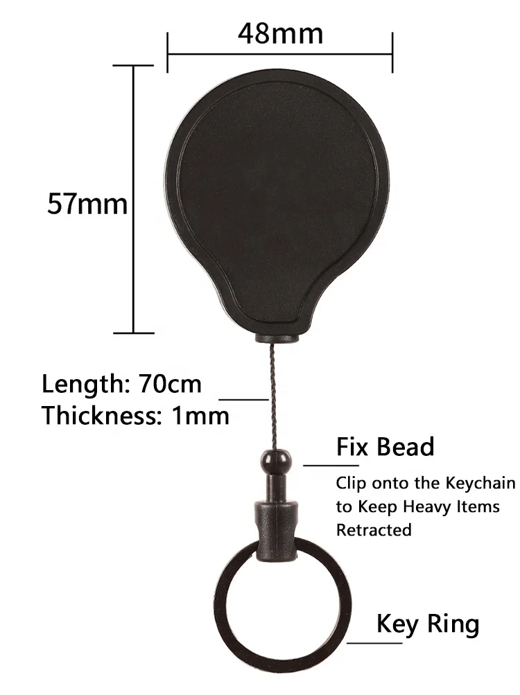 Heavy Duty Retractable Keychain Heavy Load Yoyo Badge Reel Key Chain