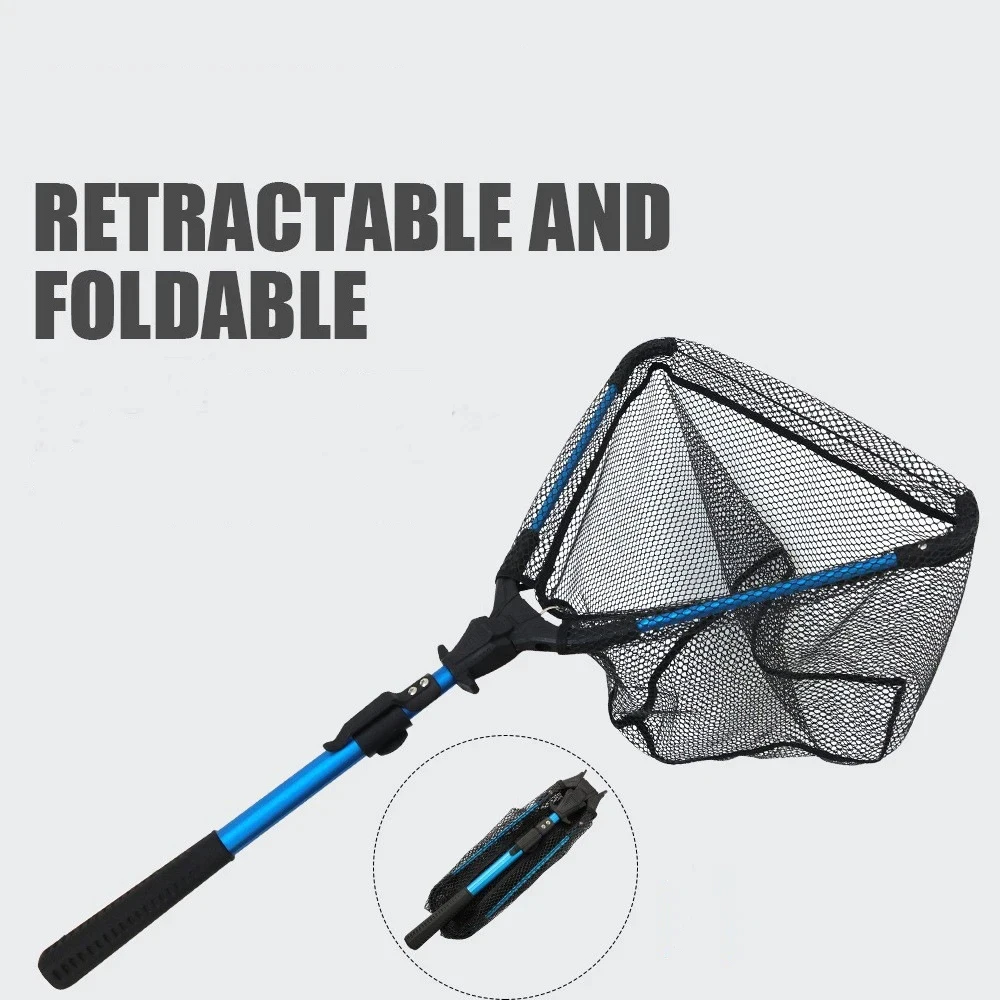 92cm Aluminum Alloy Mesh Retractable Triangle Folding Hand Mesh Light and Easy to Carry