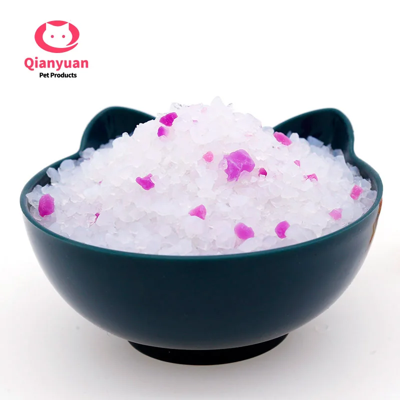 2024 premium fresh easy clean fast clean silicone oem crystal silica gel cat litter sand cat litter sand silica cat litter