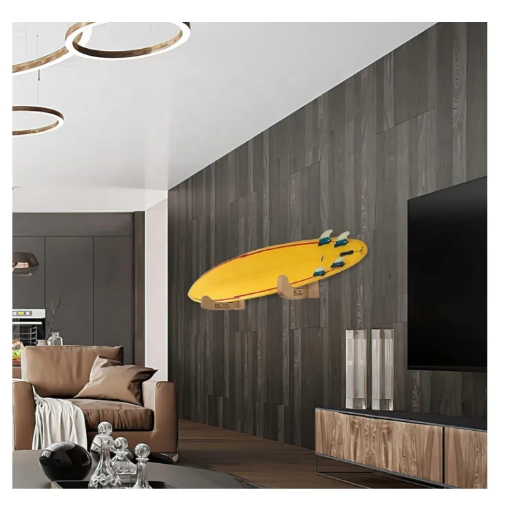 Indoor Surfboard Storage Racks Surfboard Wall Hanger for Long Boards and Short Boards