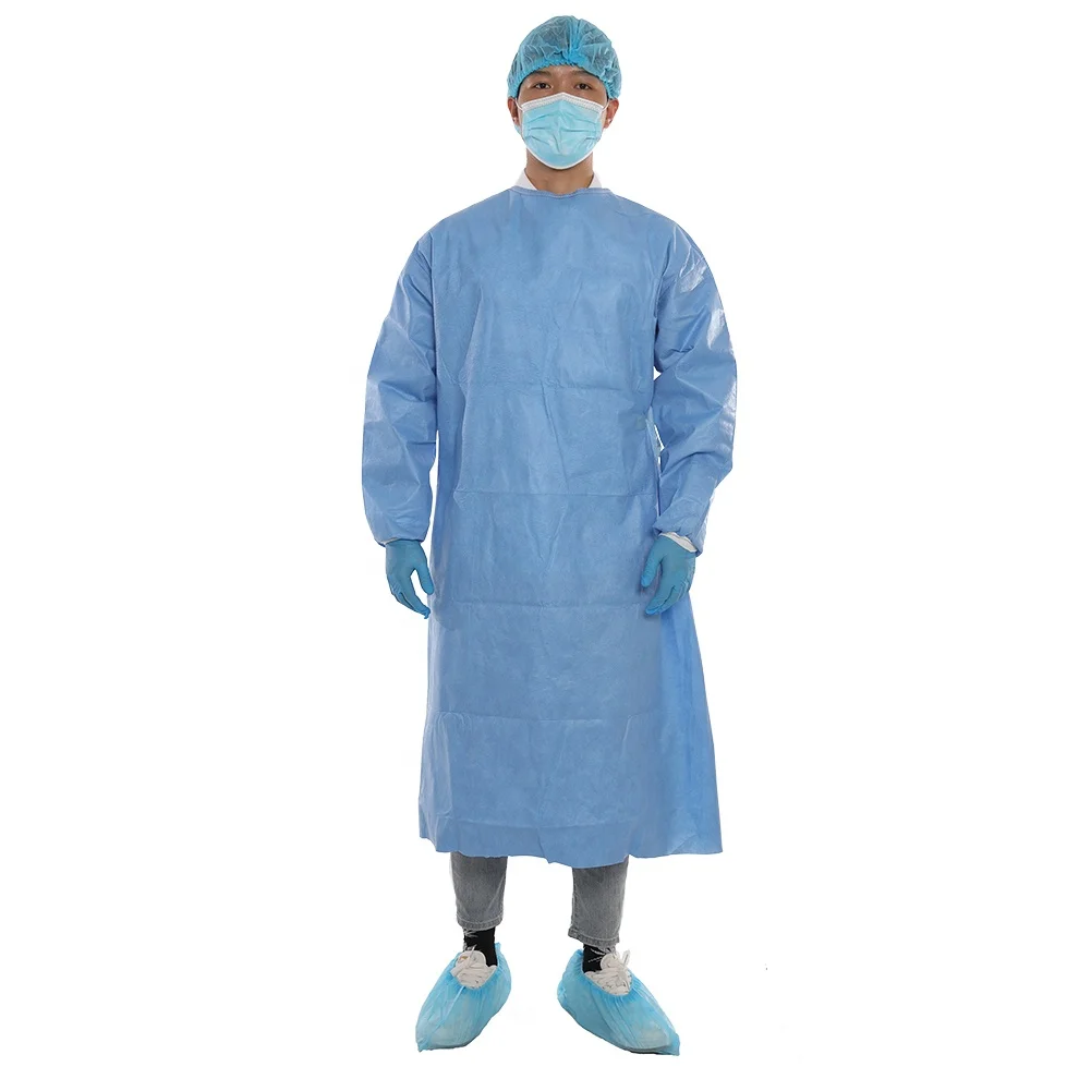 3A Medical Waterproof Operation Isolation Gown Disposable SMMS Reinforced Non-woven Fabric Level 4 Sterile Surgical Gowns