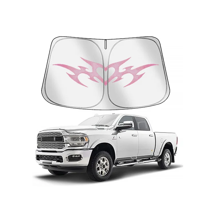 Xiangta Universal Auto Sunshade Front Window Windshield Cover Black Silver Foldable Cloth Various Car Models Including Tesla