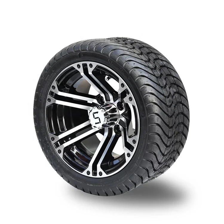 215/35-12 inch Golf Cart Wheels and Tires Combo