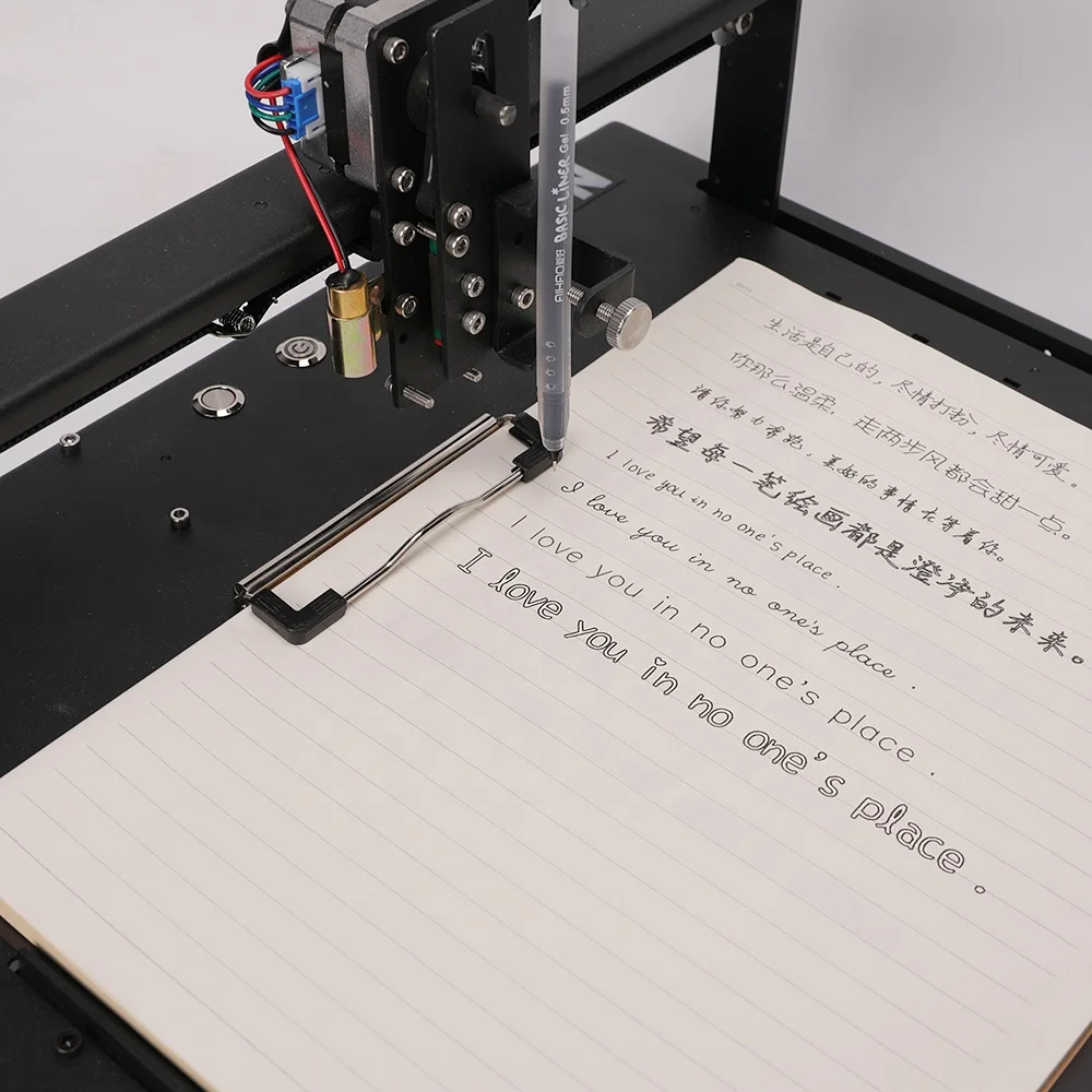 2022 BACHIN diy Pen Drawing Writing Robot Handwriting Machine Corexy XY-plotter for CNC Shield Drawing Toys Faster Speed