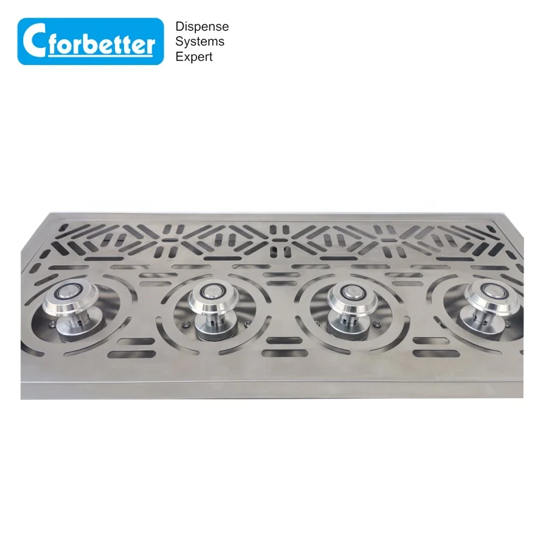 
Four heads bottom up dispenser beer cooler 