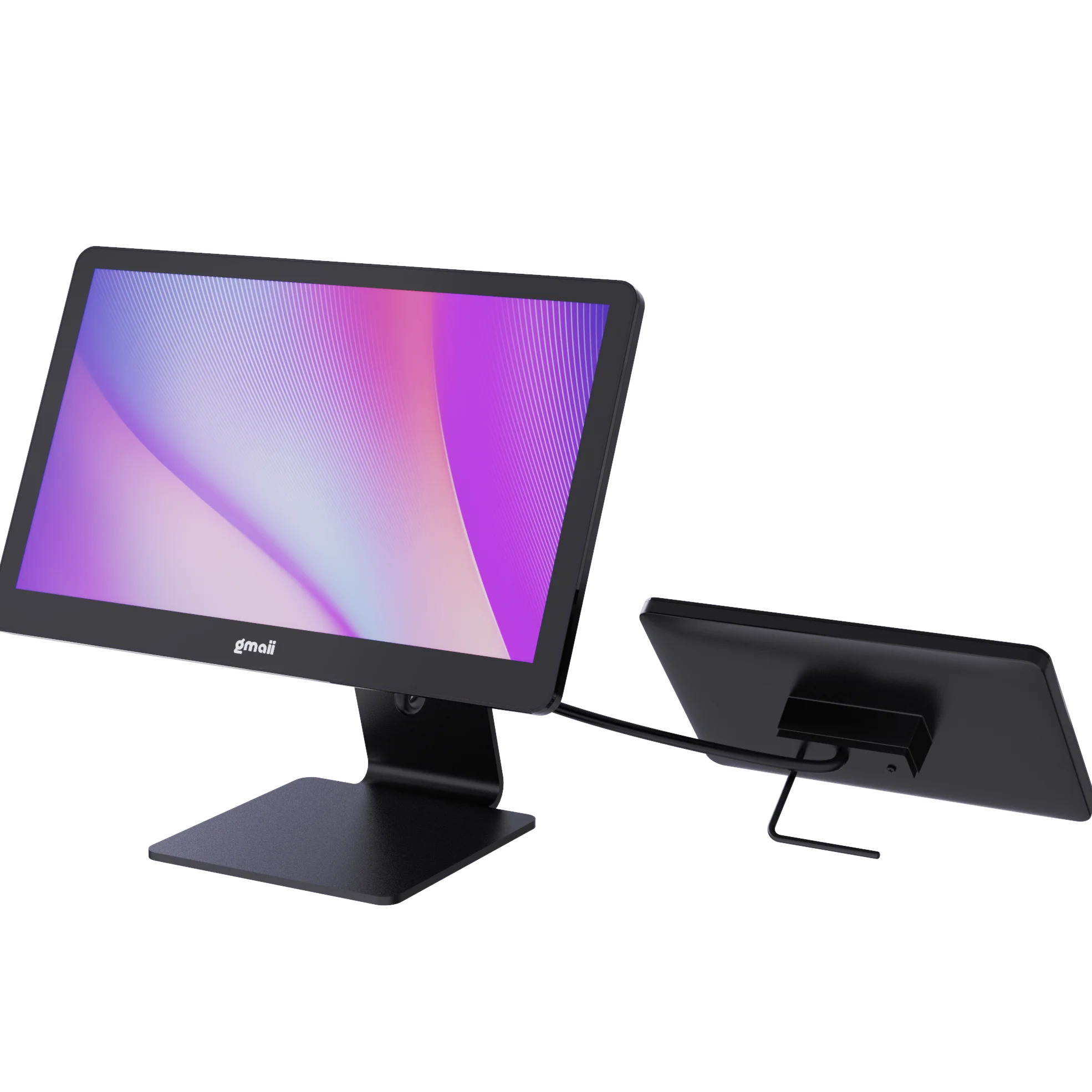 Gmaii factory pos 15inch dual screen  new pos 7210 ice cream store cash register with pretend play