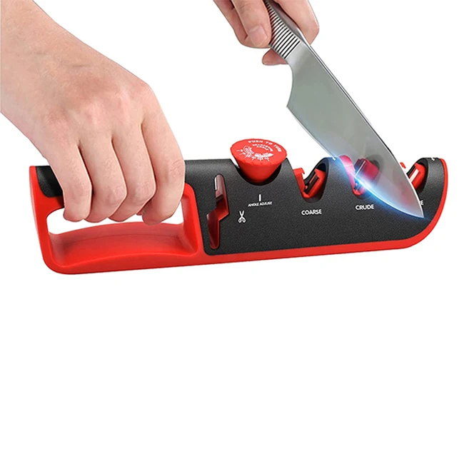 Wholesale Adjustable Blade 3 Stage Diamond Sharpening Accessories 3-Stage Knife Sharpener