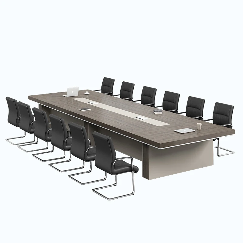 Conference Long table Simple modern new office furniture Rectangular Conference negotiation table and chair