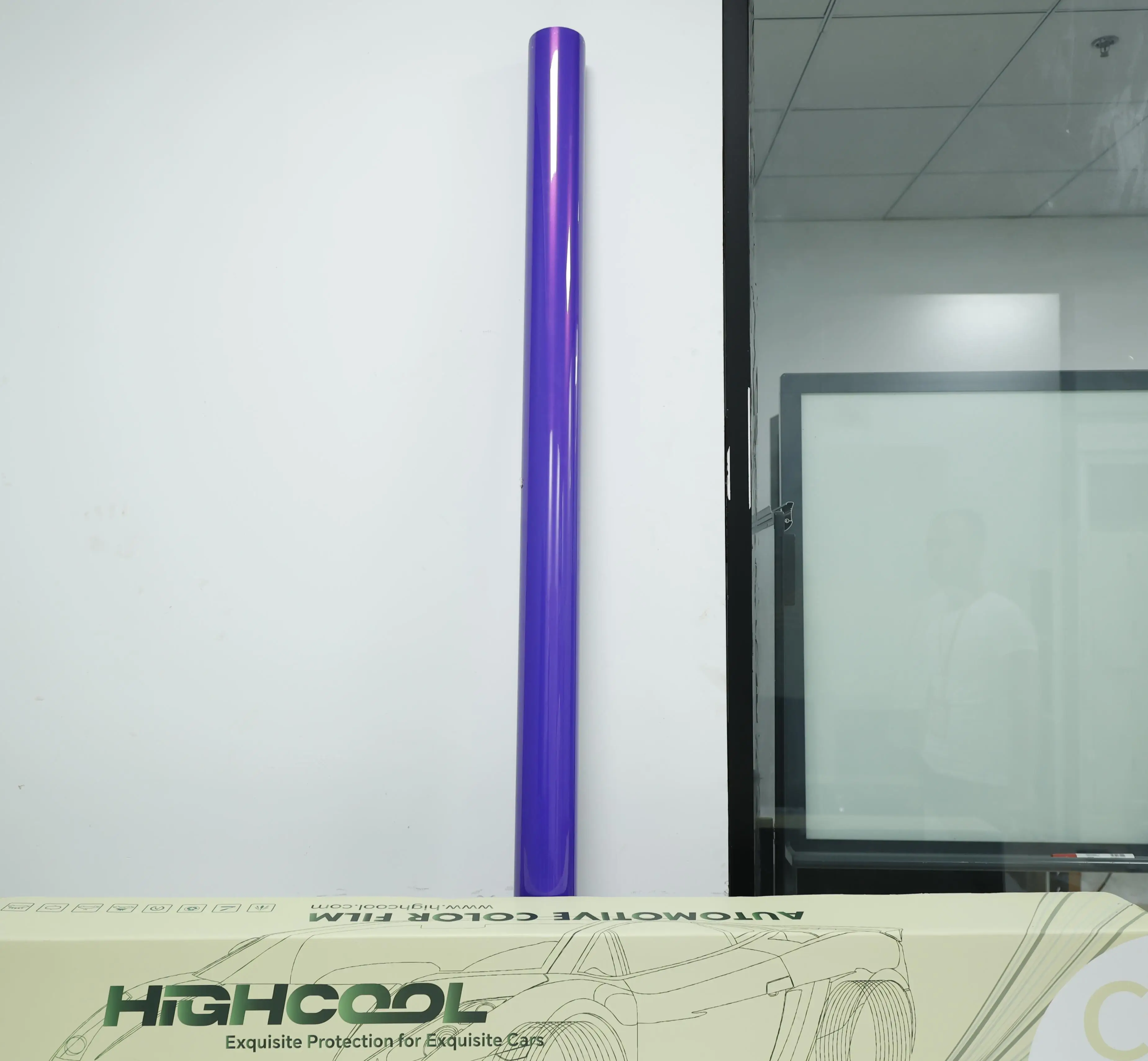 Highcool 1.52*17m Factory Direct Self-Healing & Anti-Scratch Ppf Film Explosion Purple Color Change for Auto Decoration Car Film