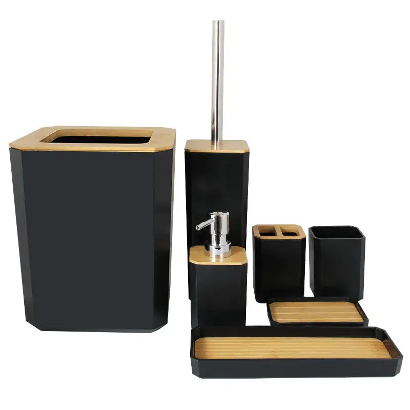 Premium Wholesale Custom 6 piece modern bathroom accessory set luxurious