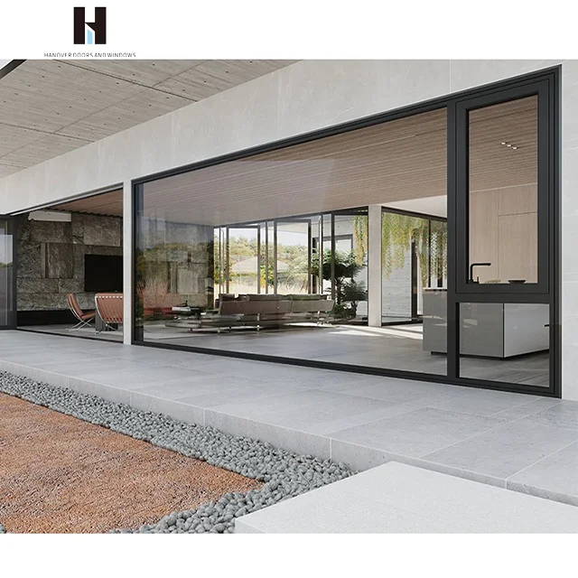 HANNOVER Modern Aluminium Casement Windows Design Bullet Proof Glass Hurricane Impact Casement Windows With Security Screens