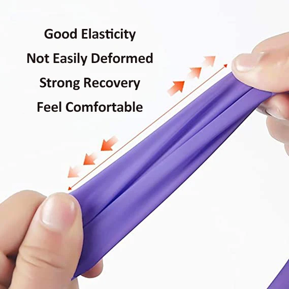 Custom High Elasticity TPE Natural Latex Home Gym Yoga Stretch Resistance Exercise Bands