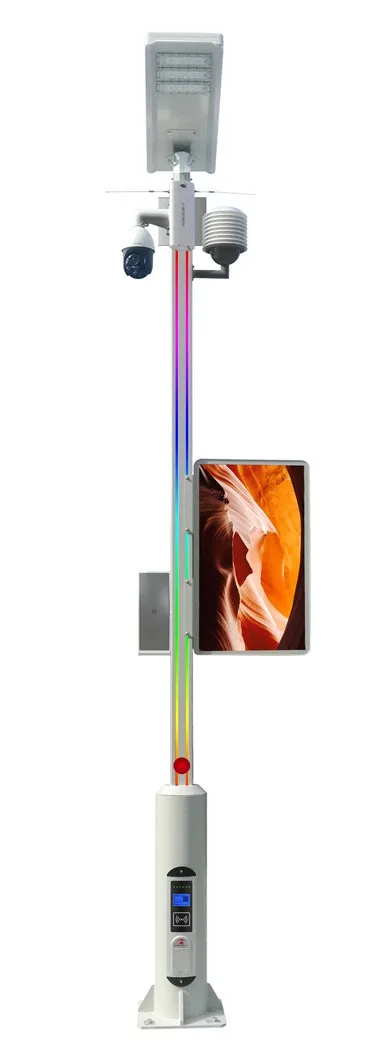 LEDbow IOT интегрированный многоцелевой умный уличный световой столб с интеллектуальным управлением облачной системой