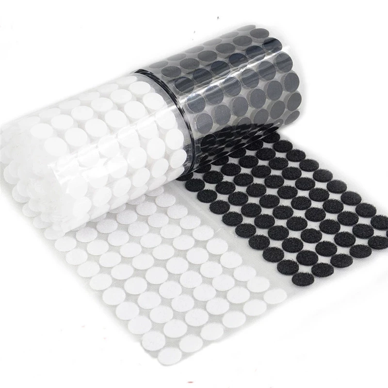  15mm Disc Adhesive Strong Glue Magic Tape Sticker Round Coins Hook Loop 102 pairs Velcro Dots Self Fastener Здравствуйте добро пожаловать в наш магазин. Мы являемся компанией из Иу Китай