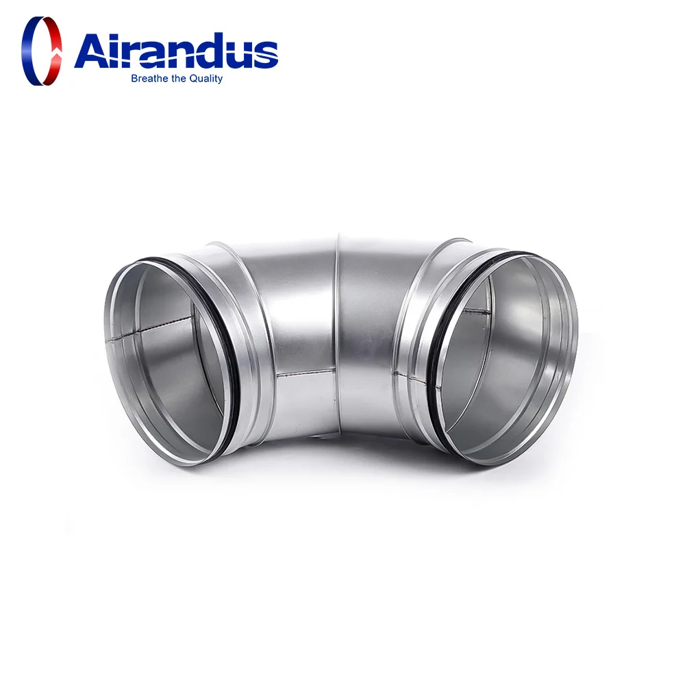 Elbow Metal Tube 90 Degree Adjustable flexible adjustable 90 degree Galvanized Steel Bend  for HVAC