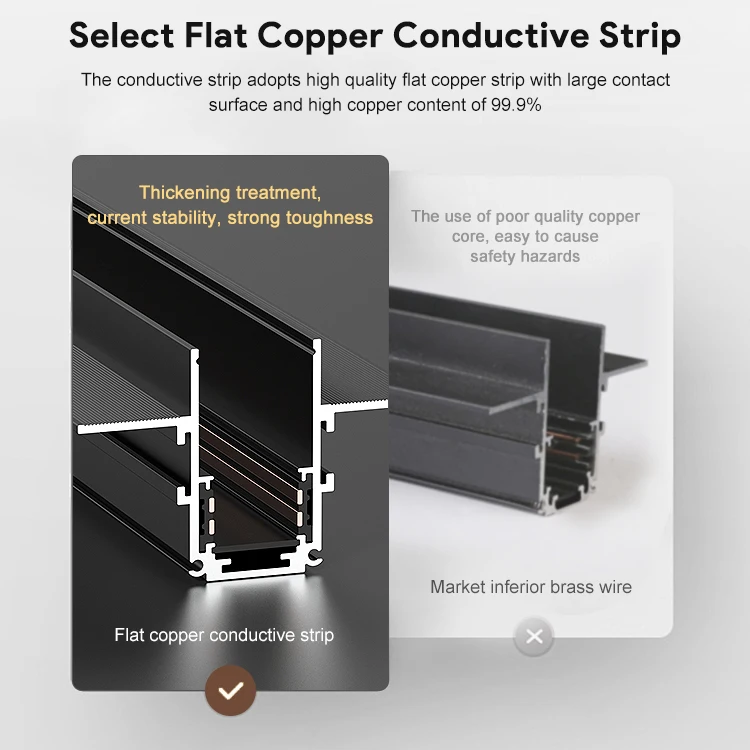 Home Office Commercial Lighting Surface Aluminum Rail Grille Lamp Linear Led Folding Magnetic Track Light