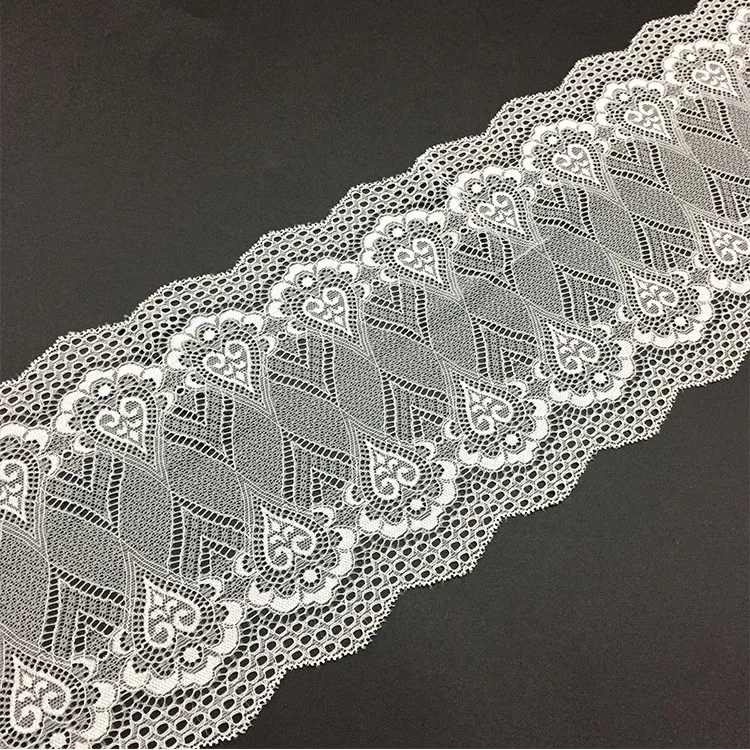 2021 New fashion 6 inches stretch elastane deco lace border trim for lingeries 15cm