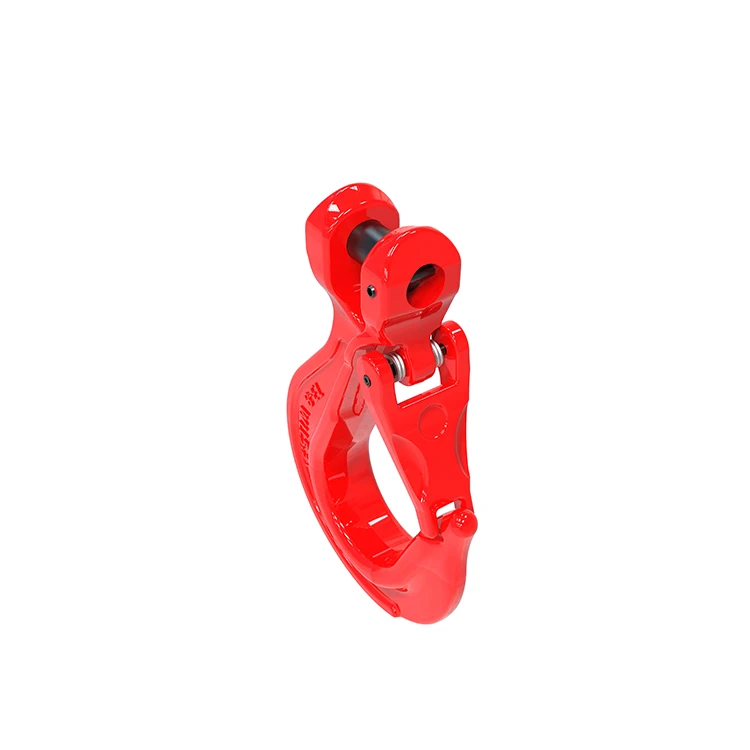 Shenli Rigging g80 alloy steel clevis sling hook with forged latch/10 ton lifting hook