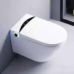 European Fully Automatic Bidet Water Closet Save Space P-Trap Rimless Intelligent Wc Wall Hung Smart Toilet