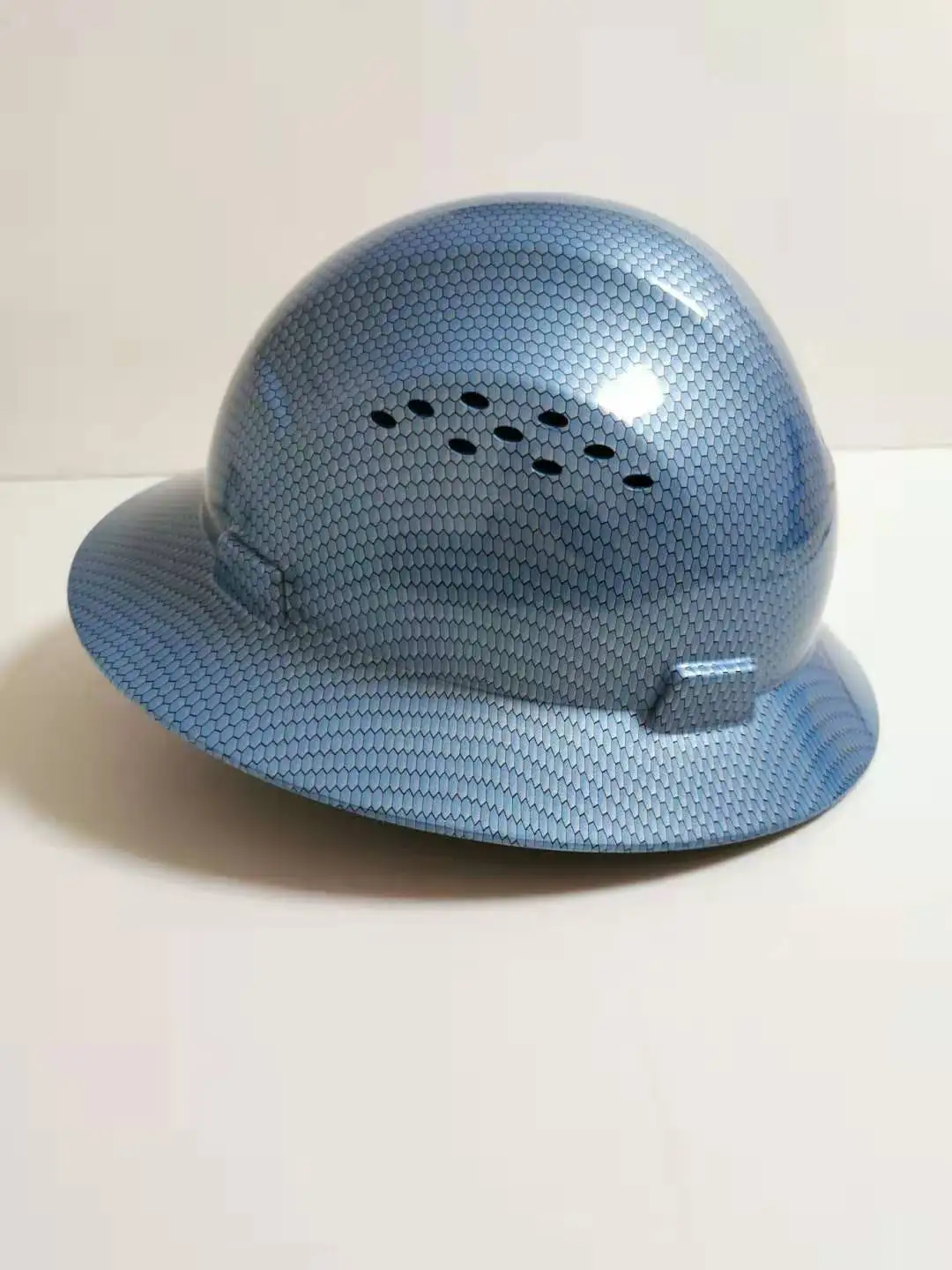 Safety Hard Hat Full Brim 6 Points Suspension Safety Helmet