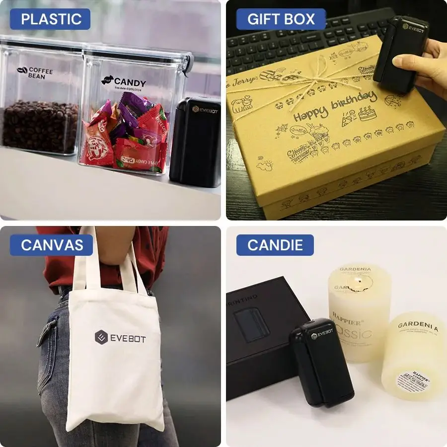 printlnd Handheld Printer - Portable Inkjet Date Coder For Carton Packaging