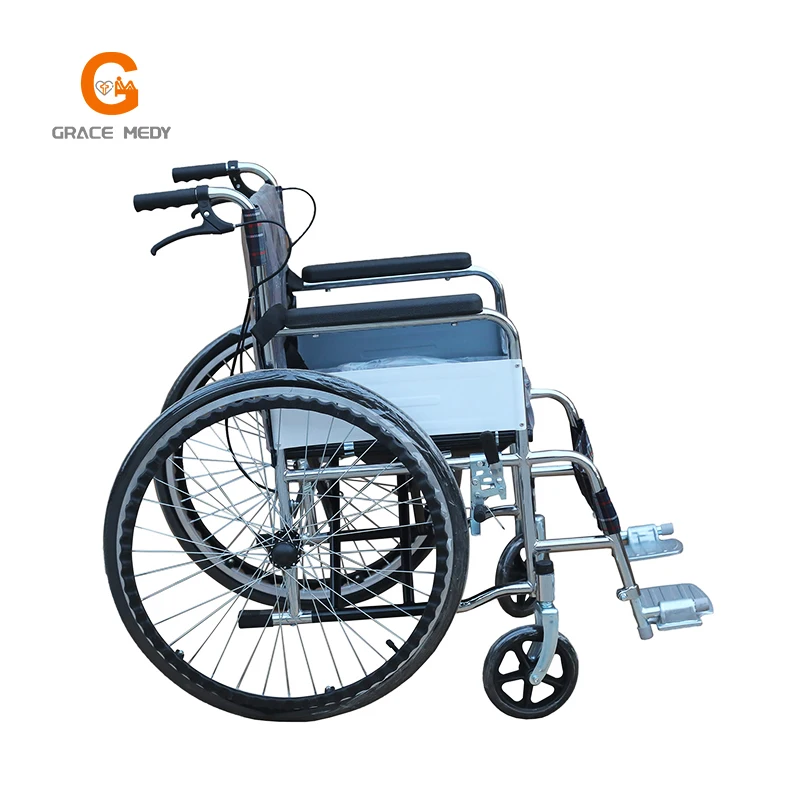 Wheel Chair Wheels Attachments Active Light Weight Manual Folding Hospital Wheelchair for The Disabled in Kuwait