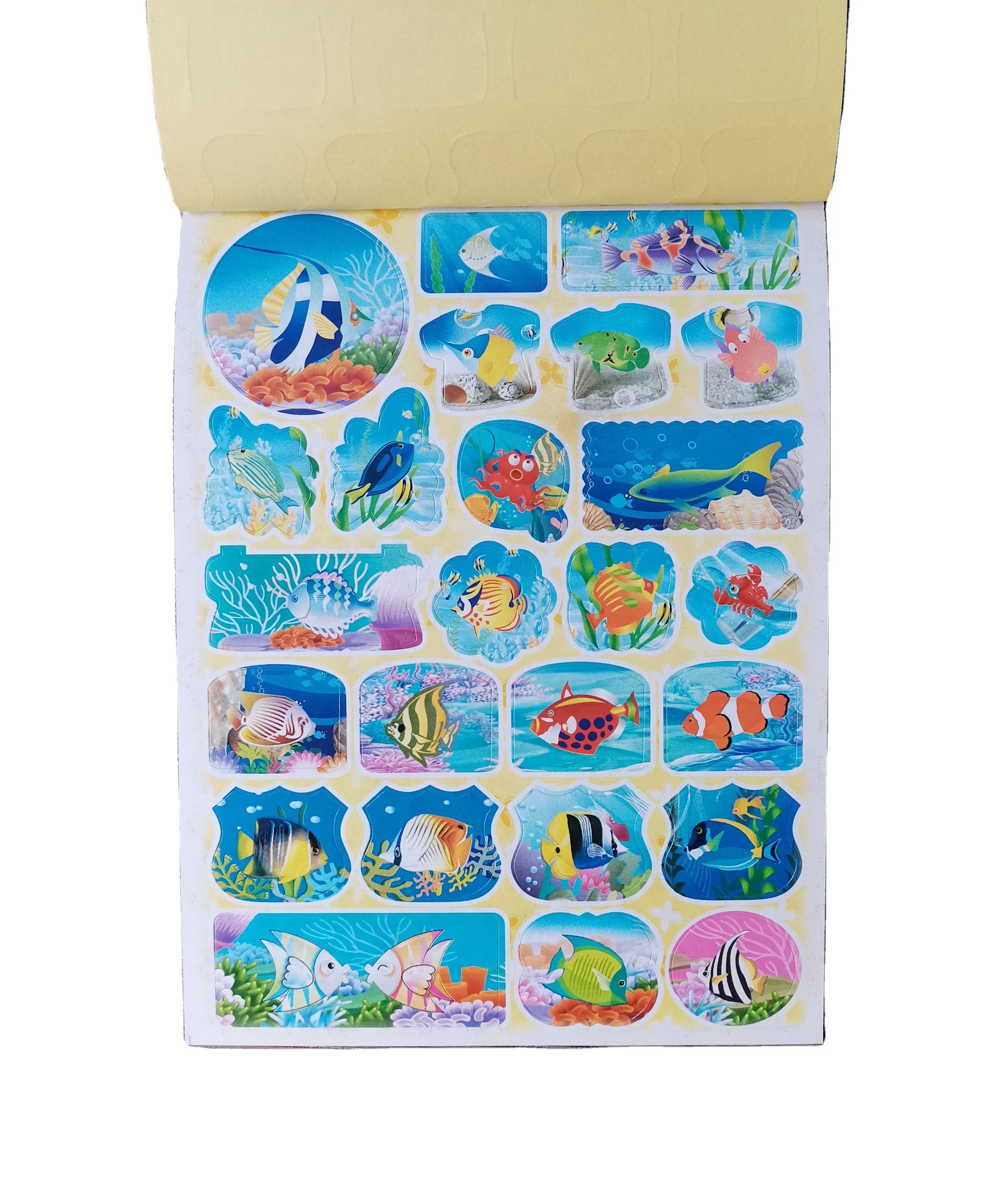 2021 baby kids early education cheap cartoon colorful various customized kids sticker book/books