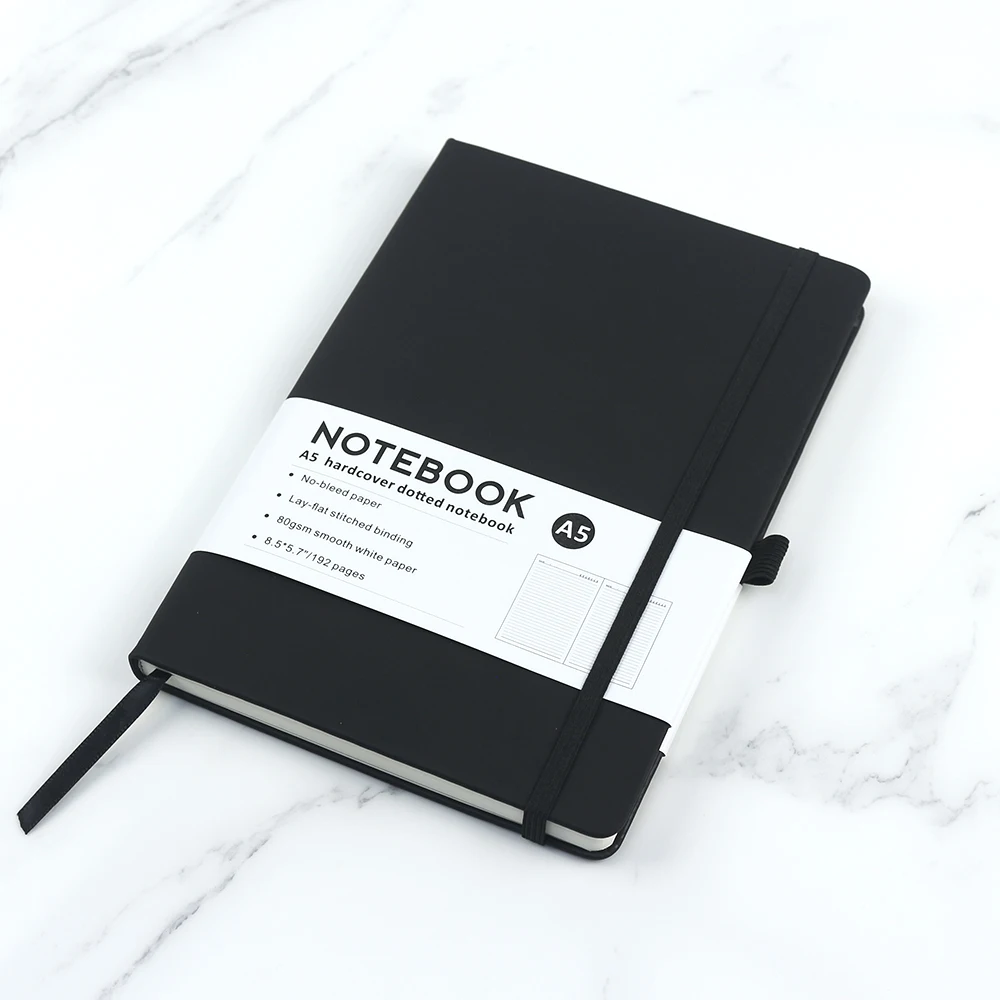 Luxury PU Customized 21 x 14.8 w cm journal pu notebook with pen cover