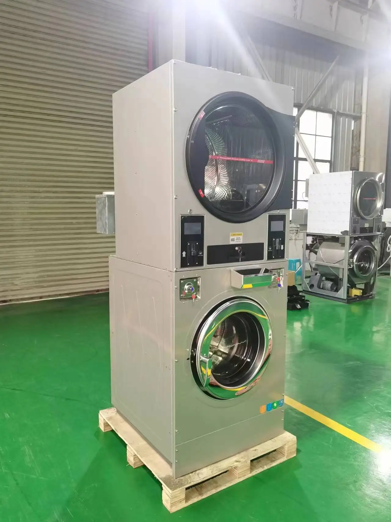 Top Seller Industrial Automatic Coin Operated Washing Machine with Dryer 22kg Washing Capacity Laundry Washing Dry Machine