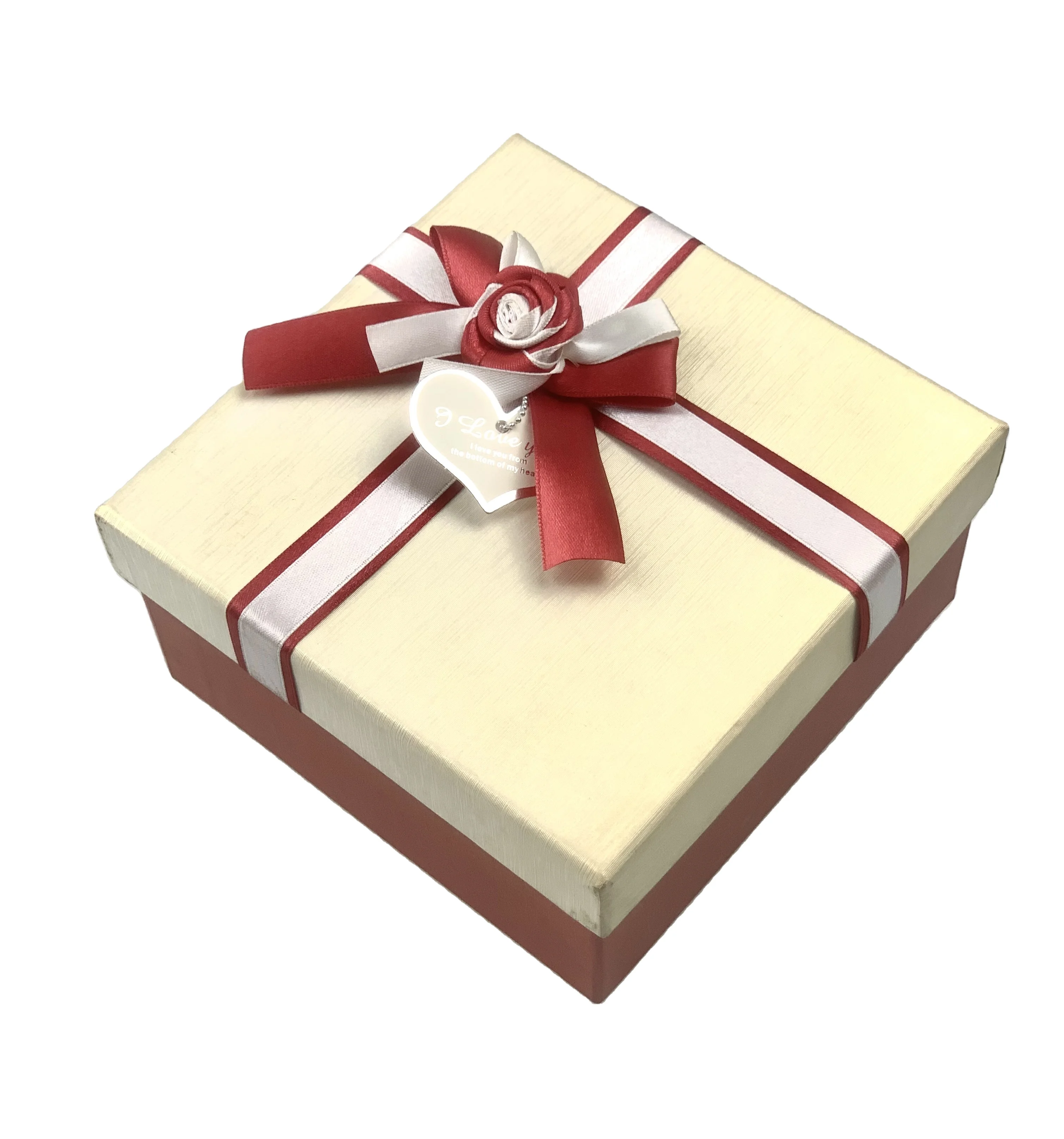 Luxury High-quality Gorgeous Large Gift Box Shiny Iridescent Paper WIth Ribbon Bow For GIft Packaging Cosmetic Candy Box