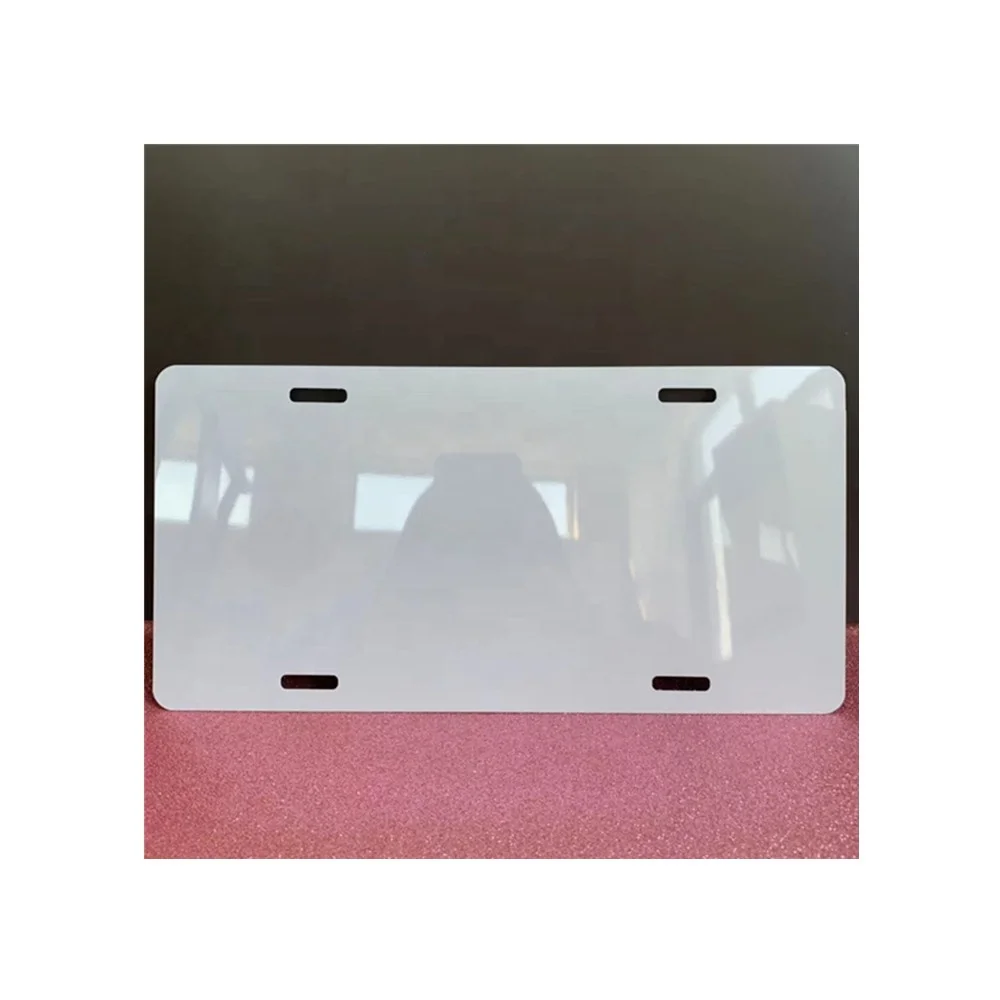 China Wholesale DIY Sublimation Blank Aluminum Car Tag Sublimation Aluminum License Plate Blanks Panel for Printing Picture