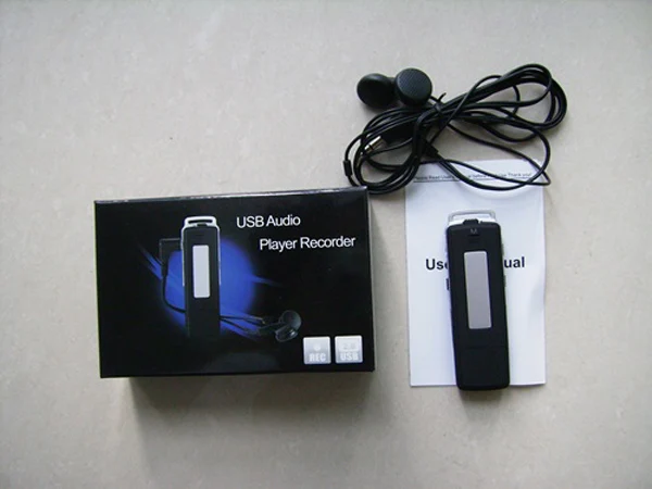 16GB Hidden USB Disk Pen Drive Audio Recorder With MP3 Earphone Playback