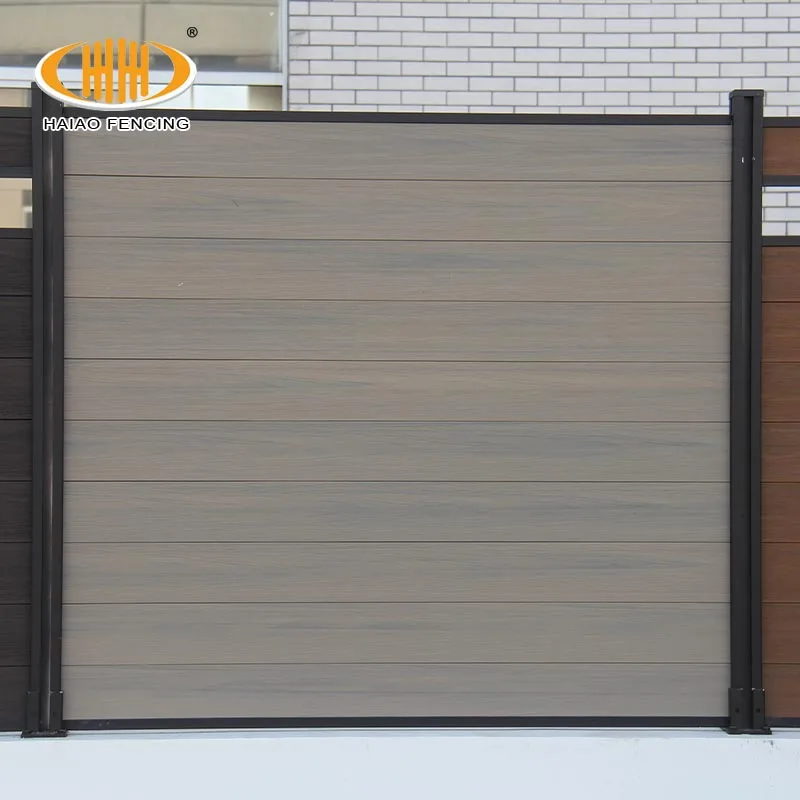 Cheap 10 feet high wpc fence and decking wood plastic composite fence panels for USA