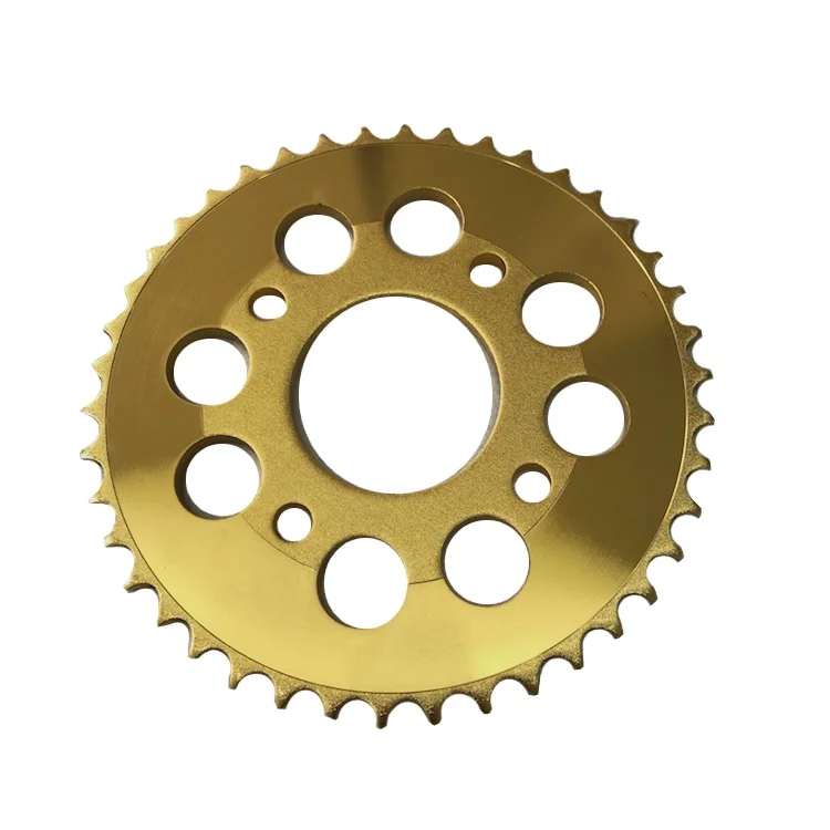 Guarantee Quality Wholesale 42T Gold Alloy Motorcycle Sprocket For YR-9-44T