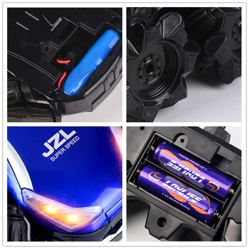 Remote control stunt car for kids high speed drift car cool colored light radio control toys