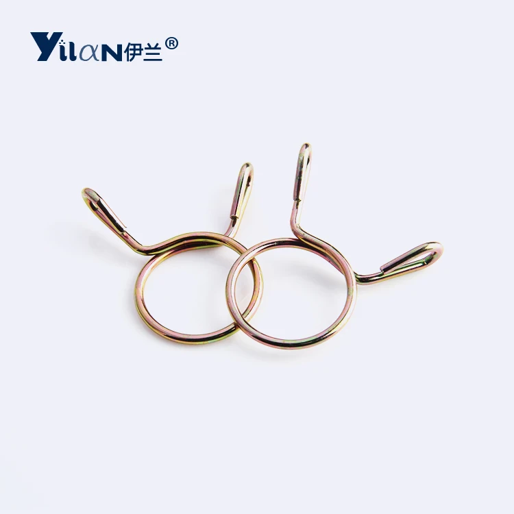 Galvanized hand pinch quick-install single wire spring tube clamp