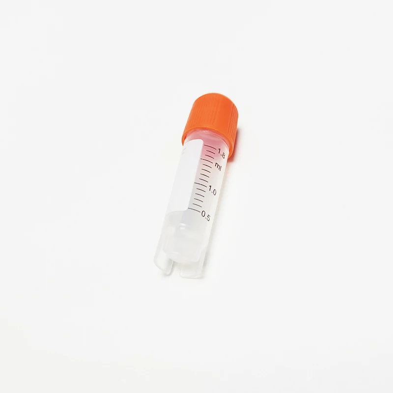 Transparent cryogenic vials well self standing clear freezing tube 1ml 1.8ml 2ml 5ml 10ml Plastic Cryovial Tubes