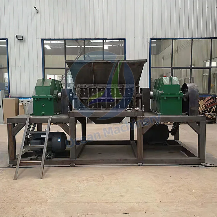 OCEAN Plastic Lump Straw Coconut Husk Shredding Machine Wool Waste Foam Shredded Machine for Sale