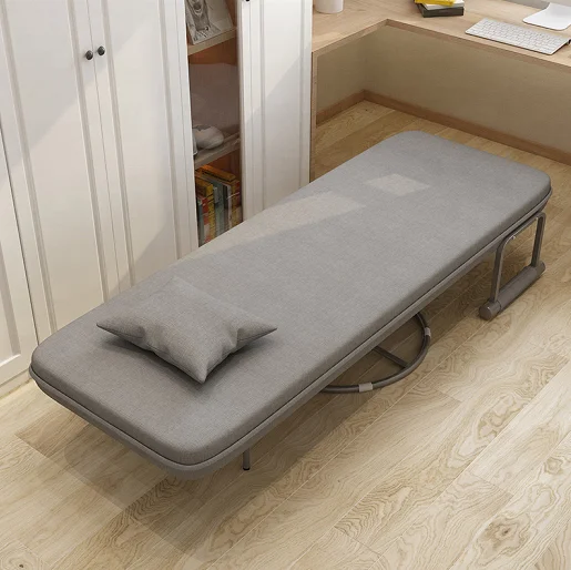 Modern Furniture Sofa Bed Rest Lunch Break Folding Single Home Theater Hospital Office Fabric Stainless Steel Sofa Chair 10pcs