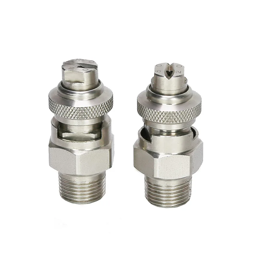 Трехкомпонентная БЫСТРОРАЗЪЕМНАЯ плоская Форсунка для распыления воды Vee Jet 1/4 дюйма 304SS