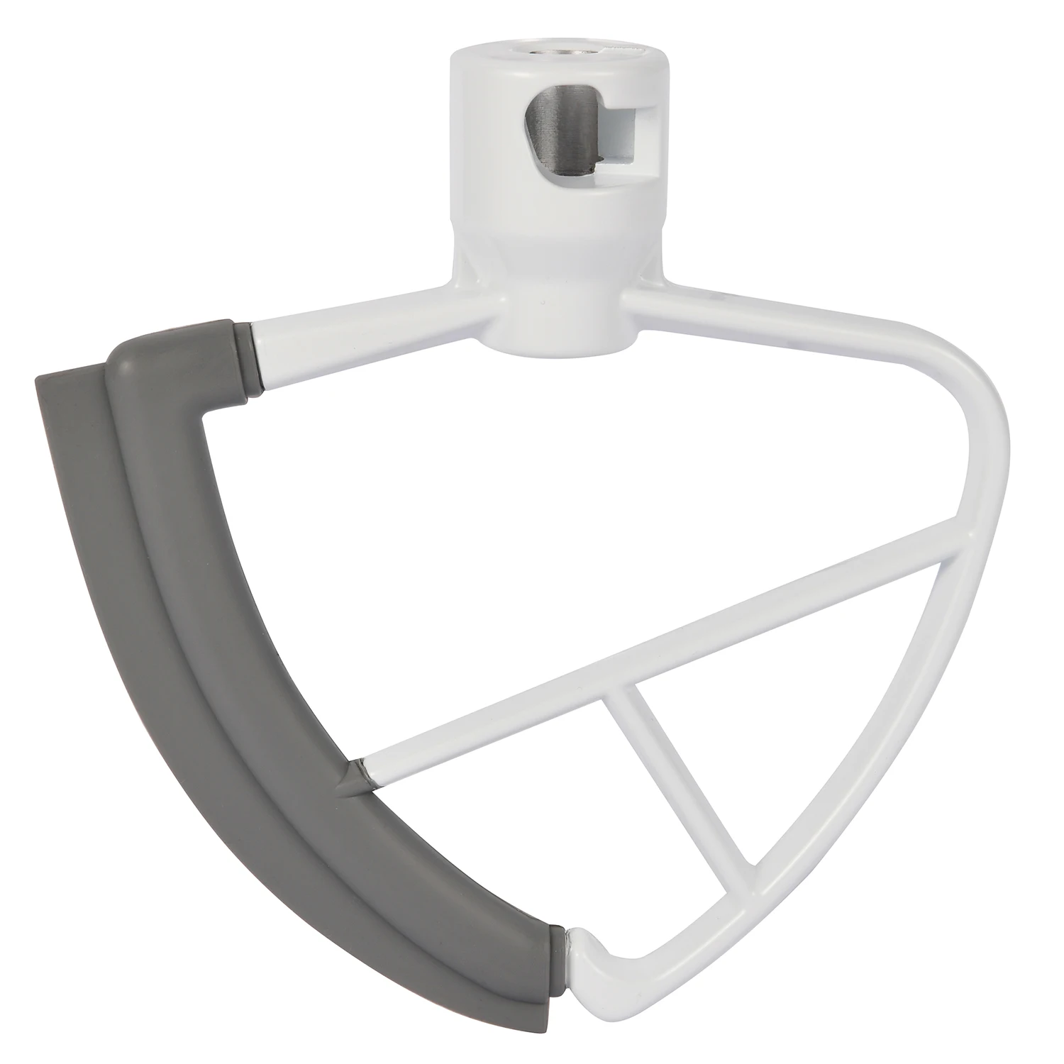 Stand Mixer Accessory 4.5-5 Quart Flex Edge Beater with single silicon edge for K45 KSM1 KSM100 Tilt-Head Stand Mixers,White