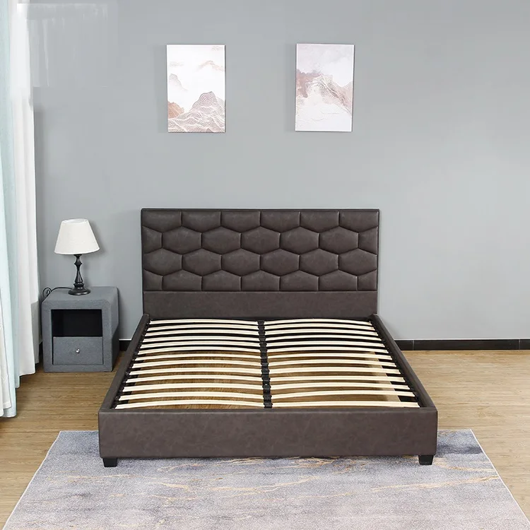 Multiple Specifications Free Sample Pink Set 2017 Leather Beds With Headboards