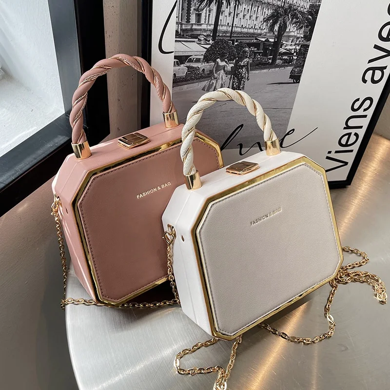 2023 New Woman Small Bags Handbags Small Jelly Light Ladies Popular Bags Cross Chain Shoulder Ladies Design Purses for Women