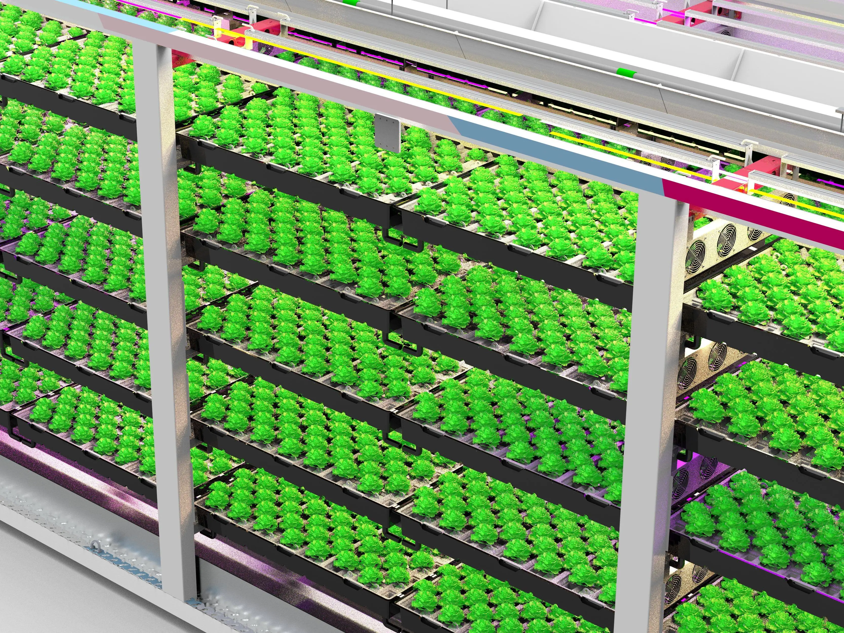 40ft Shipping Container Grow Room Automatic Vertical Farming System