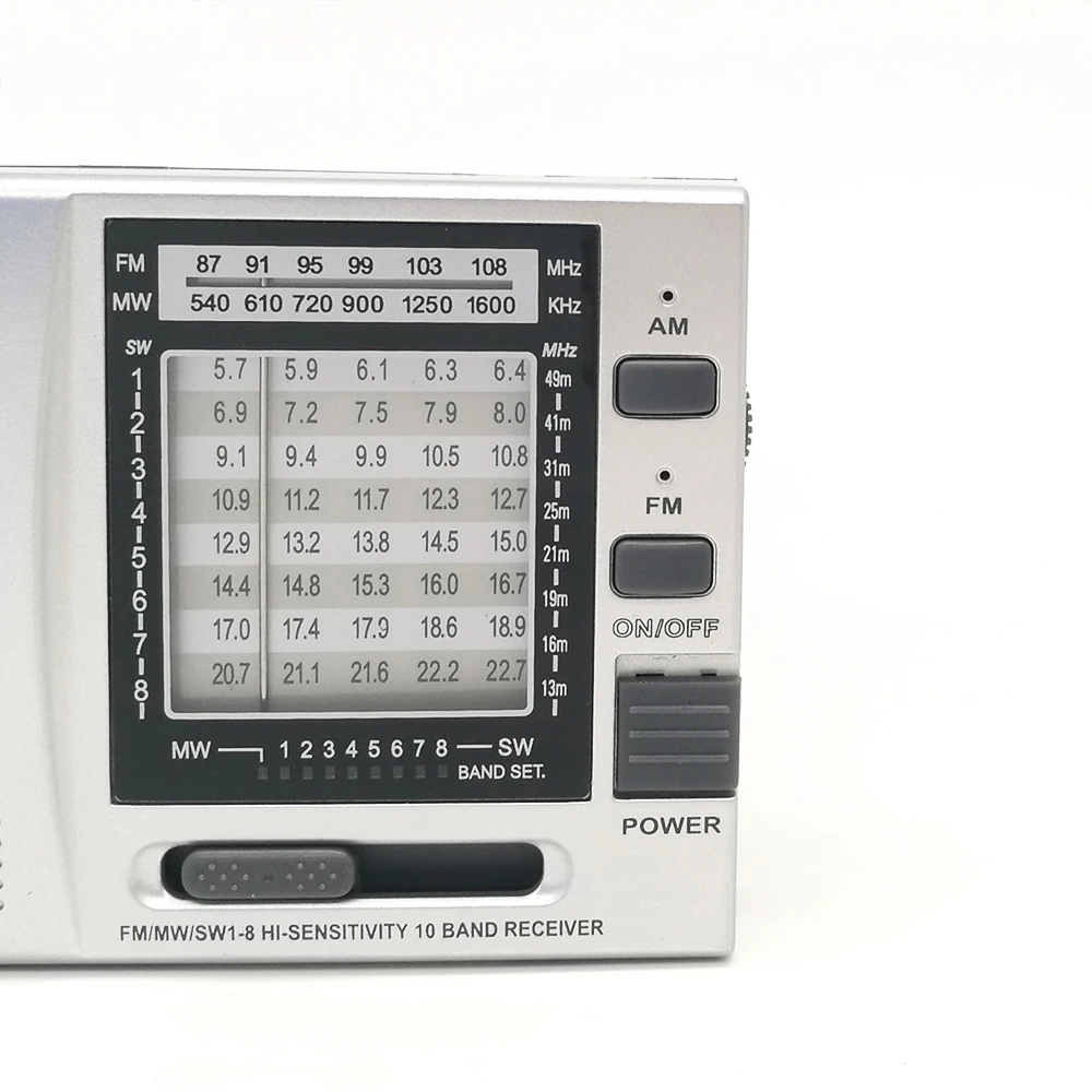 Kchibo KK-989 Portable AM/FM/SW1-7 10 Bands Shortwave Radio Receivers Pocket Multi band Radio