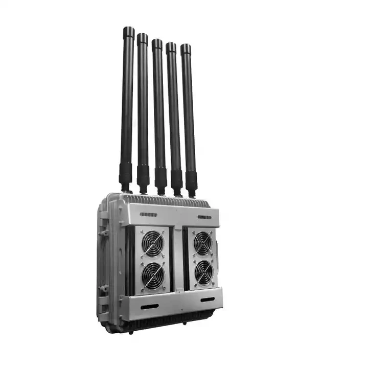 2000 Meters Security Equipment Drone Frequency Scanner Repeater Booster System High Power Anti Drone Signal Detector