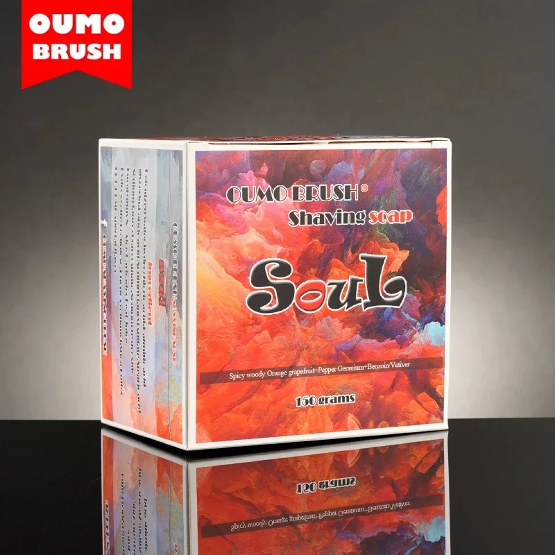 OUMO- Mens SOUL 100% vegan shaving soaps shaving cream shaving brush