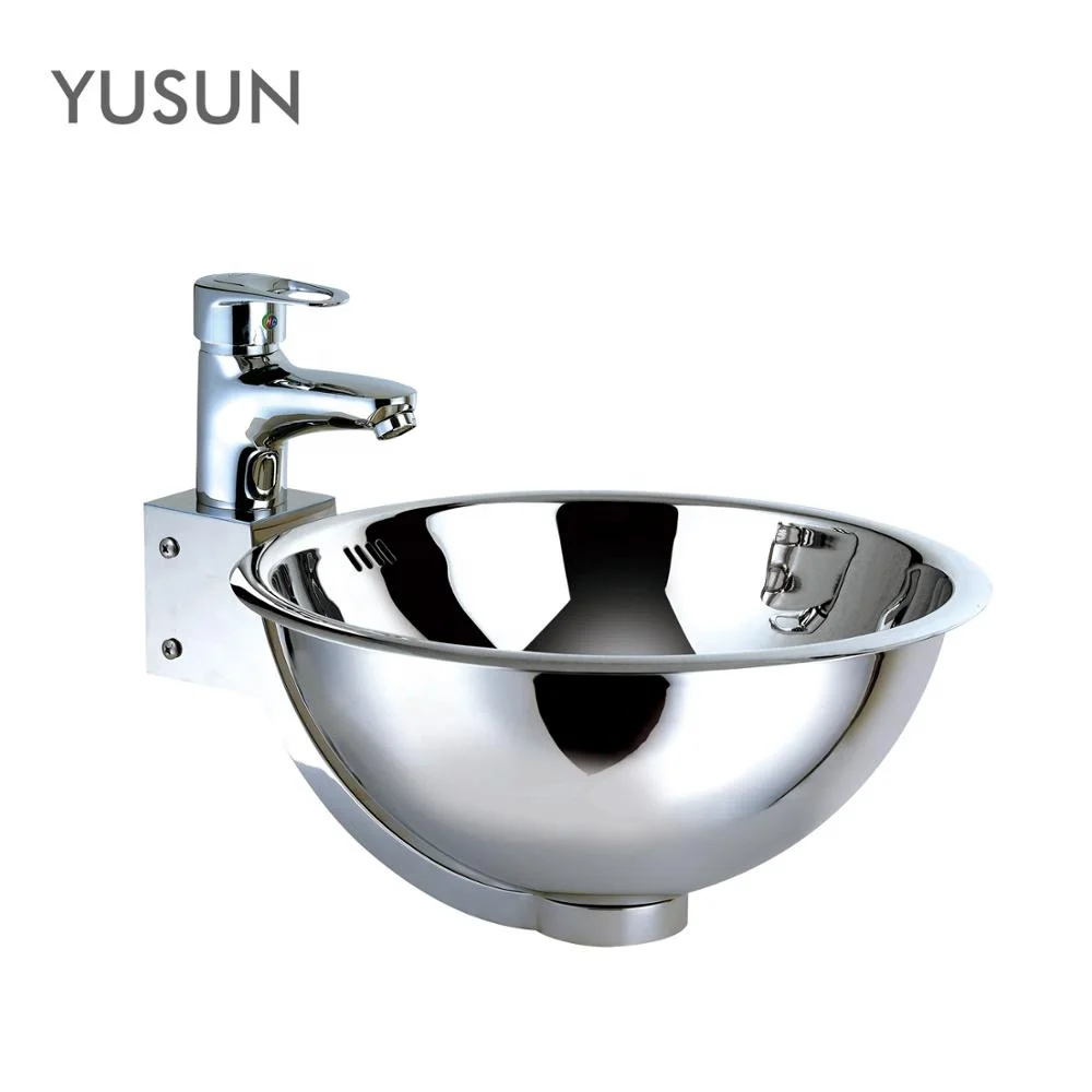
YUSUN Sanitary Ware Stainless Steel Modern Bathroom Sink Wall Mounted 