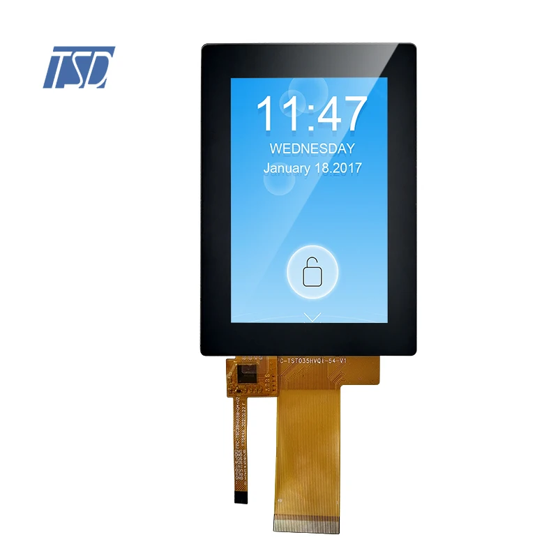 Custom 3.5' 3.5 Inch I2C USB Interface 320x480 Resolution Capacitive Touch Screen